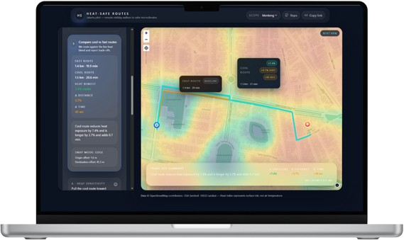 Heat-Safe Route Generator preview